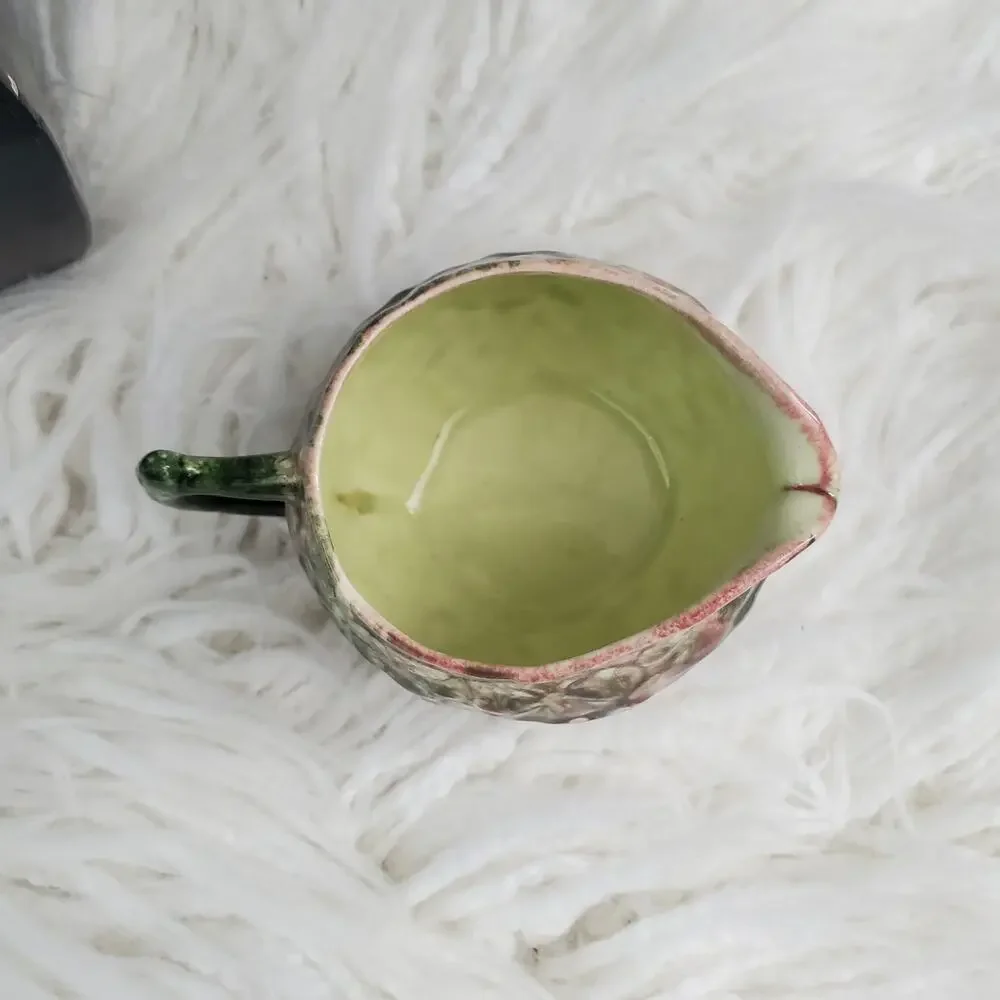 Jamieson Ceramics San Juan Capistrano Majolica Creamer/Sugar Bowl Set